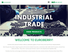 Tablet Screenshot of euroberry.co.za